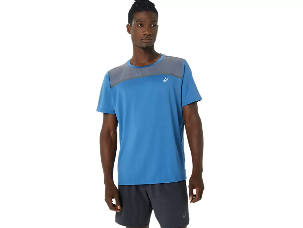 Store ASICS MEN PR LYTE SHORT SLEEVE Azure/Metropolis