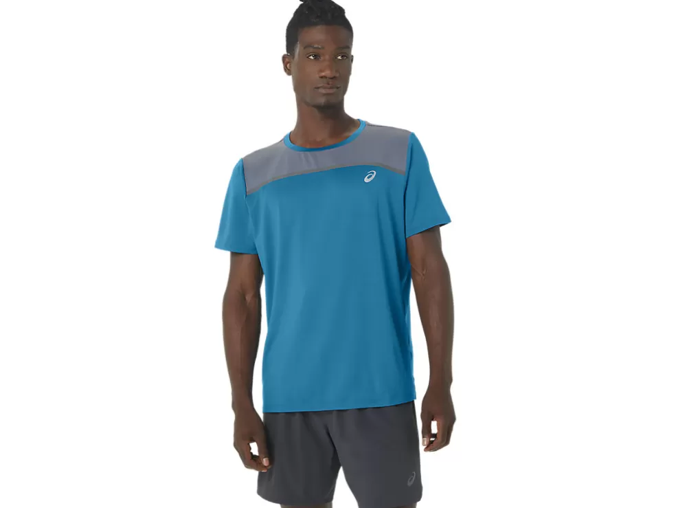 Store ASICS MEN PR LYTE SHORT SLEEVE Island Blue