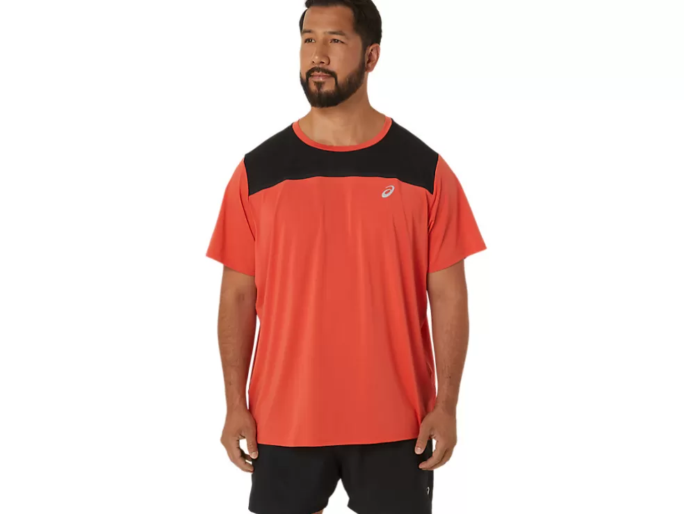 Flash Sale ASICS MEN PR LYTE SHORT SLEEVE Red Snapper/Performance Black