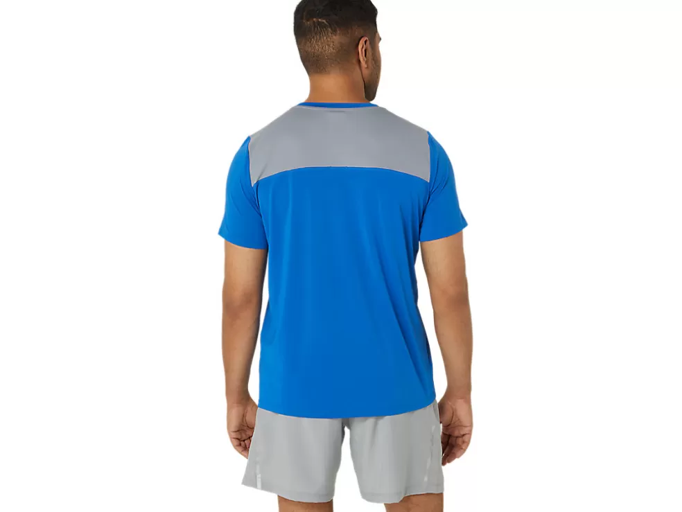 Shop ASICS MEN PR LYTE SHORT SLEEVE Tuna Blue/Sheet Rock