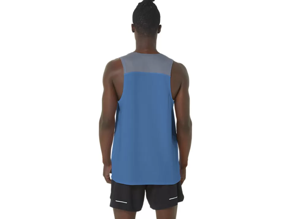 Best Sale ASICS MEN PR LYTE SINGLET Azure/Metropolis