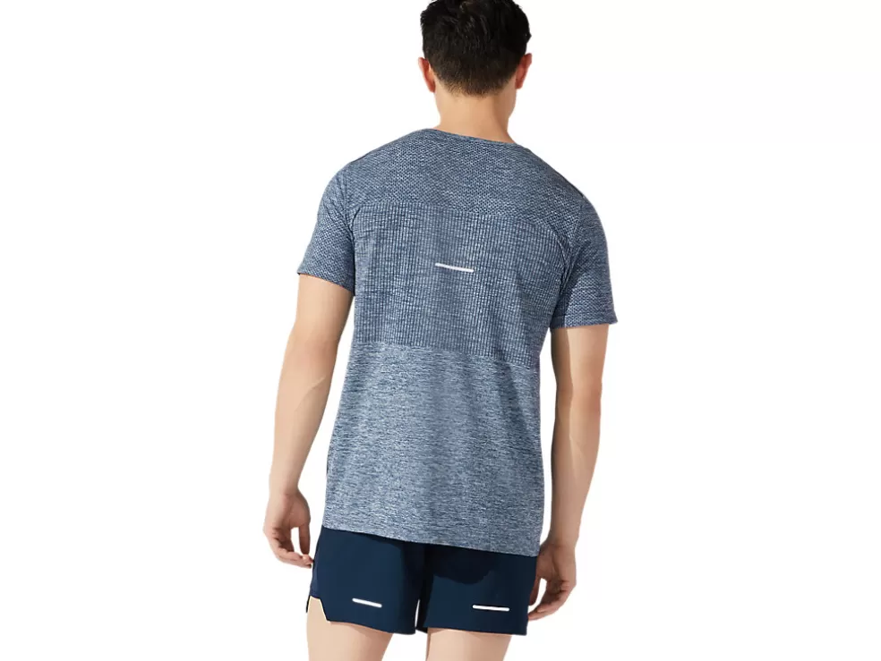 Online ASICS MEN RACE SEAMLESS SHORT SLEEVE French Blue