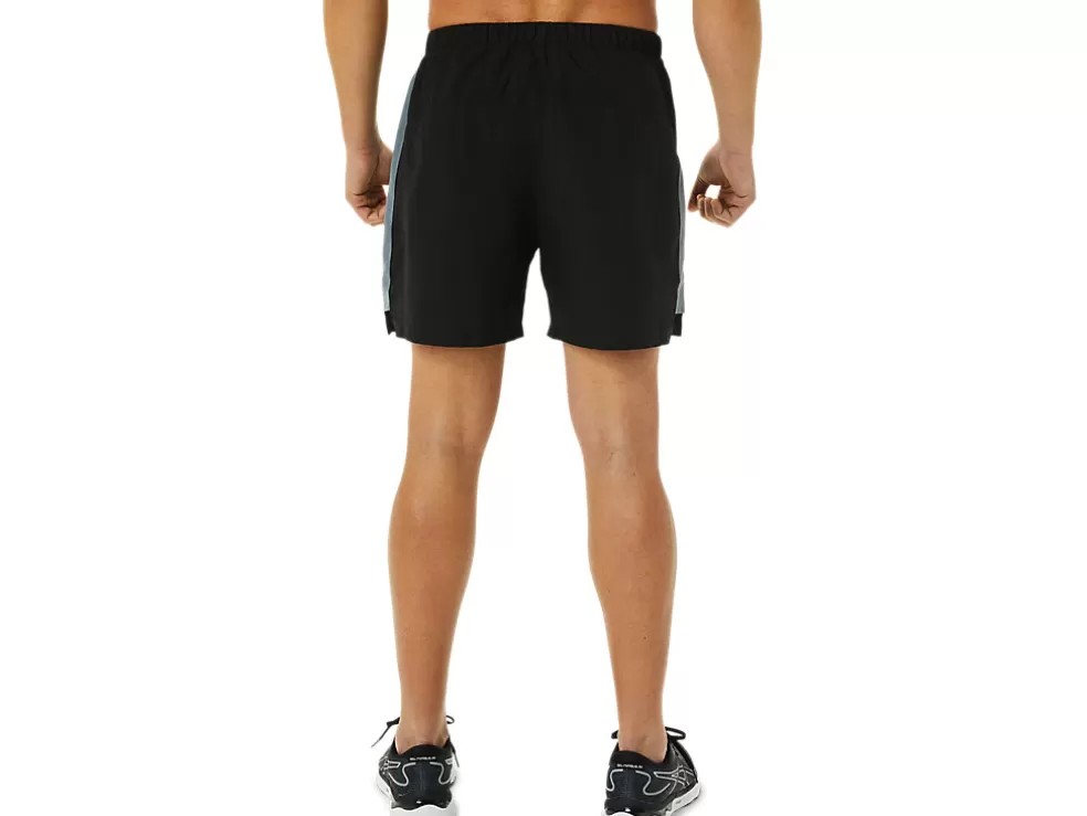 New ASICS MEN READY SET 5IN SHORT Performance Black