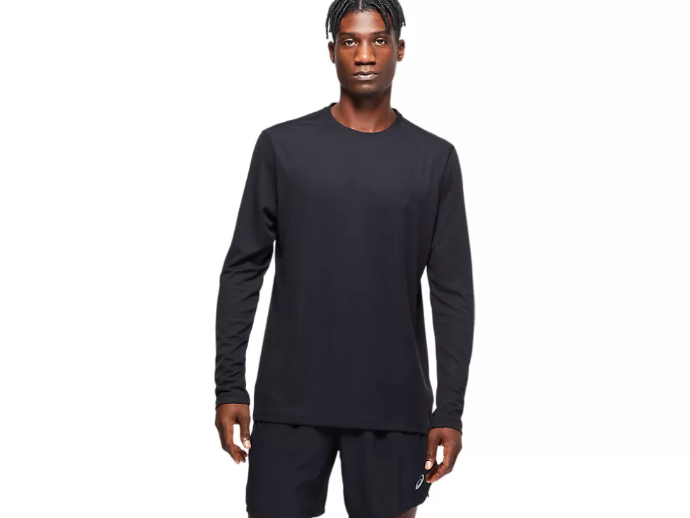 Outlet ASICS MEN READY-SET II LONG SLEEVE TEE Performance Black