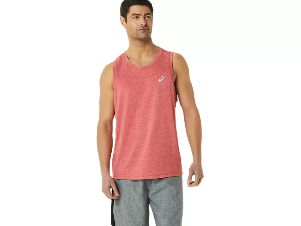 Online ASICS MEN READY-SET LYTE SINGLET Classic Red Heather