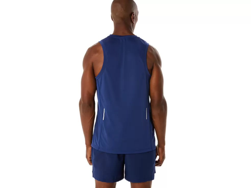 Cheap ASICS MEN READY-SET LYTE SINGLET Indigo Blue