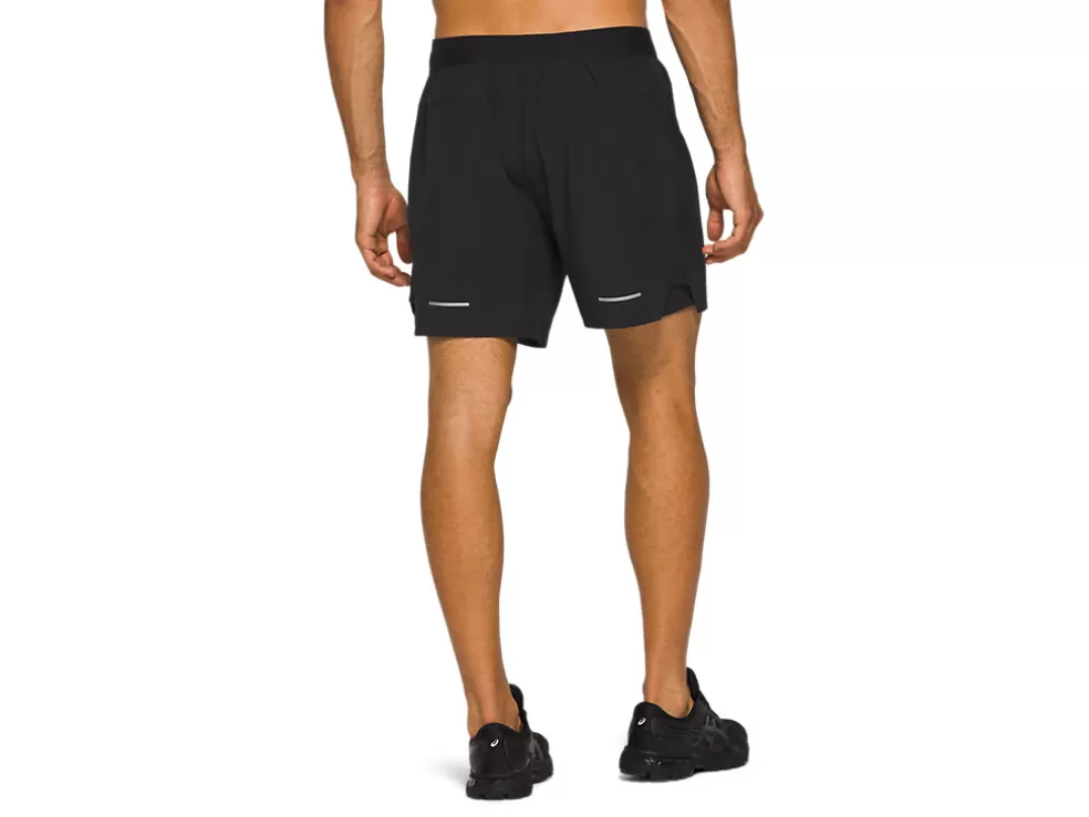 New ASICS MEN ROAD 2-N-1 7IN SHORT Performance Black