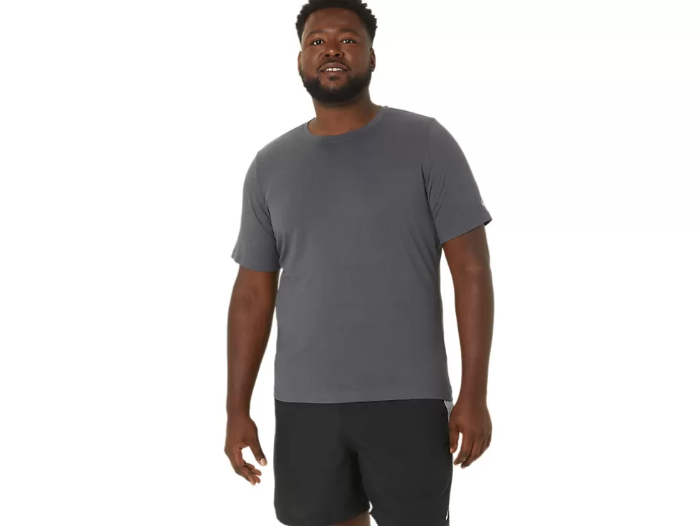 Flash Sale ASICS MEN SHORT SLEEVE HTHR TECH TOP Dark Grey Heather