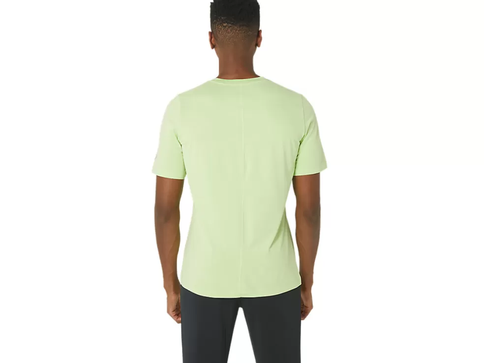 Cheap ASICS MEN SHORT SLEEVE HTHR TECH TOP Lime Green Heather