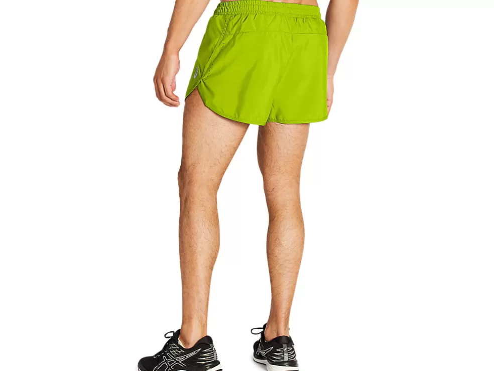 Discount ASICS MEN SPLIT SHORT Lime Zest