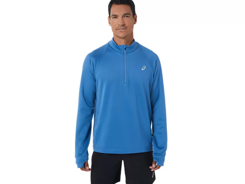 Cheap ASICS MEN THERMOPOLIS WINTER 1/2 ZIP Azure