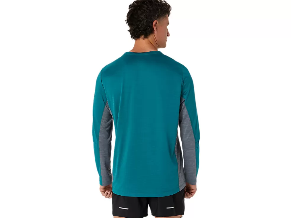 Online ASICS MEN TRAIN SANA LONG SLEEVE Velvet Pine/Metropolis