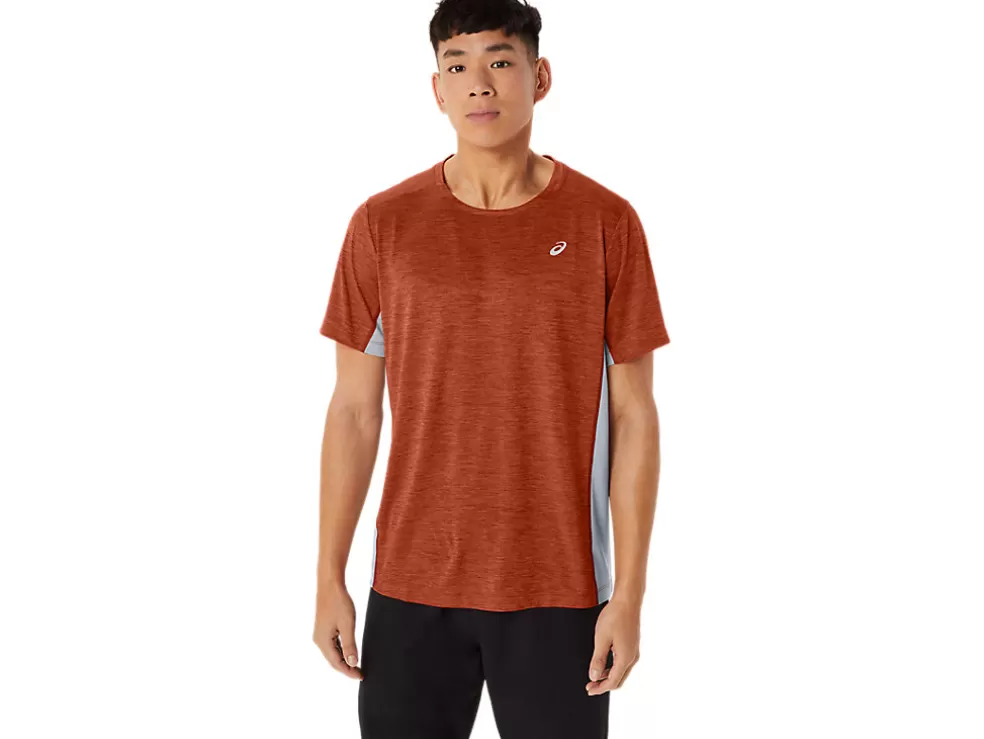 Flash Sale ASICS MEN TRAIN SANA SHORT SLEEVE Spice Latte/Sheet Rock