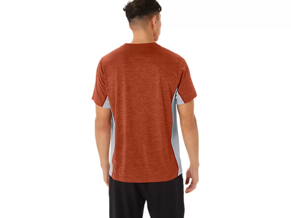 Flash Sale ASICS MEN TRAIN SANA SHORT SLEEVE Spice Latte/Sheet Rock