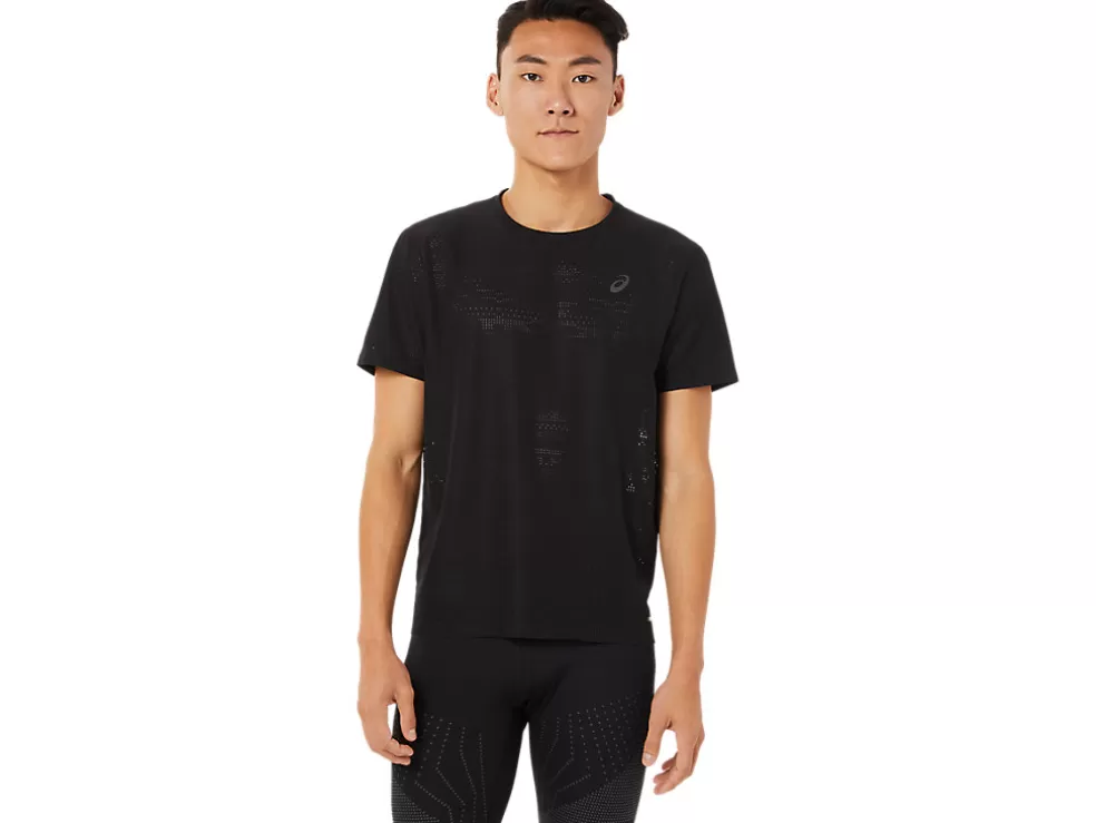 New ASICS MEN VENTILATE ACTIBREEZE SHORT SLEEVE TOP Performance Black