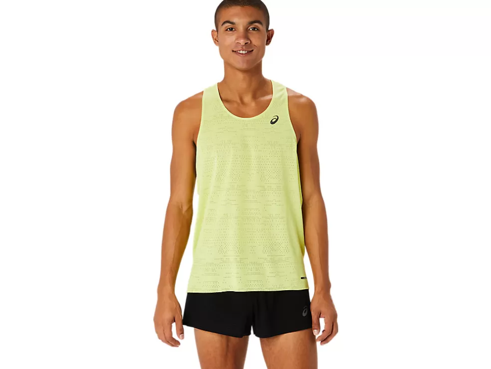 Cheap ASICS MEN VENTILATE ACTIBREEZE SINGLET Glow Yellow