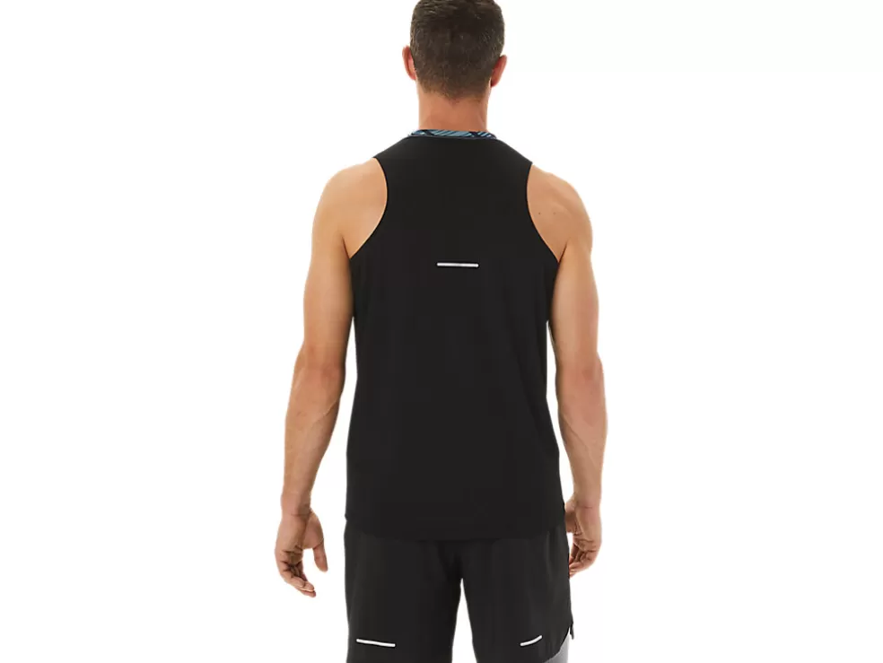 Flash Sale ASICS MEN WILD CAMO SINGLET Azure/Performance Black