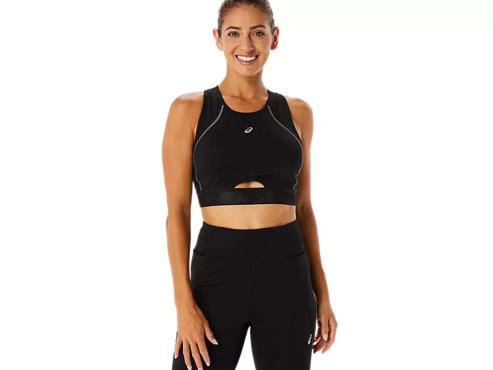 Cheap ASICS MESH PANEL TRAINING BRA Performance Black