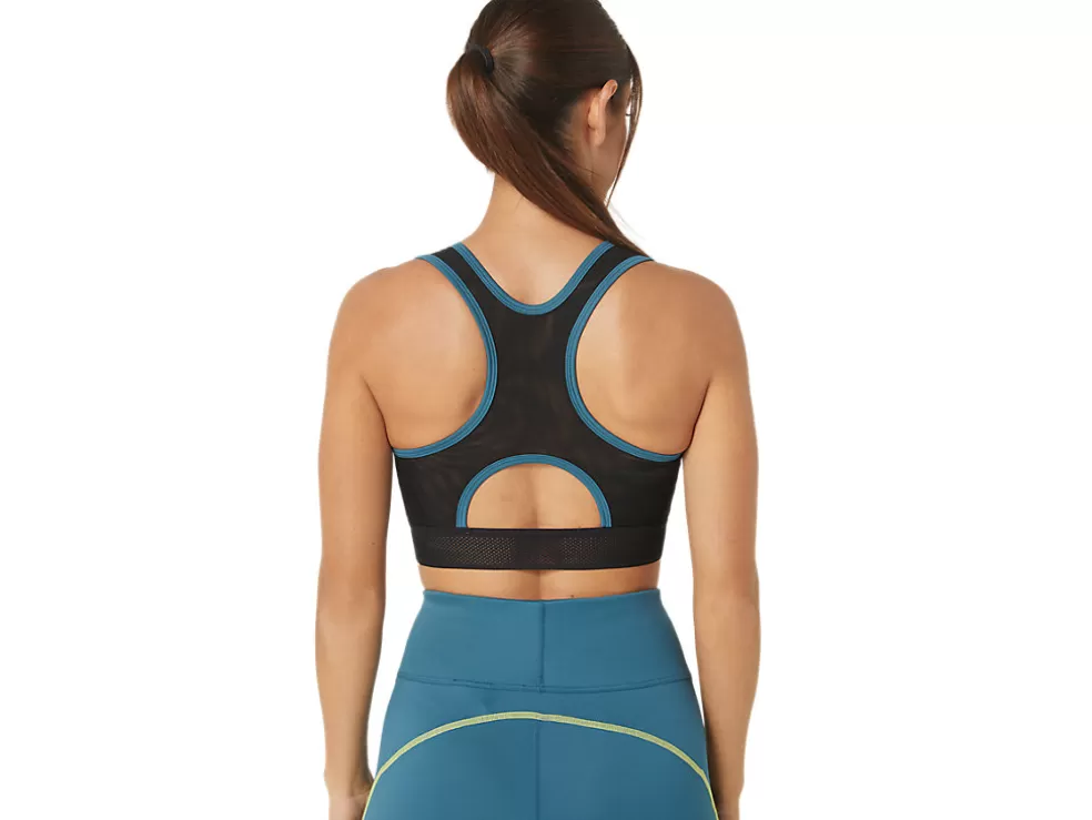 Best ASICS MESH PANEL TRAINING BRA Gloomy Sea