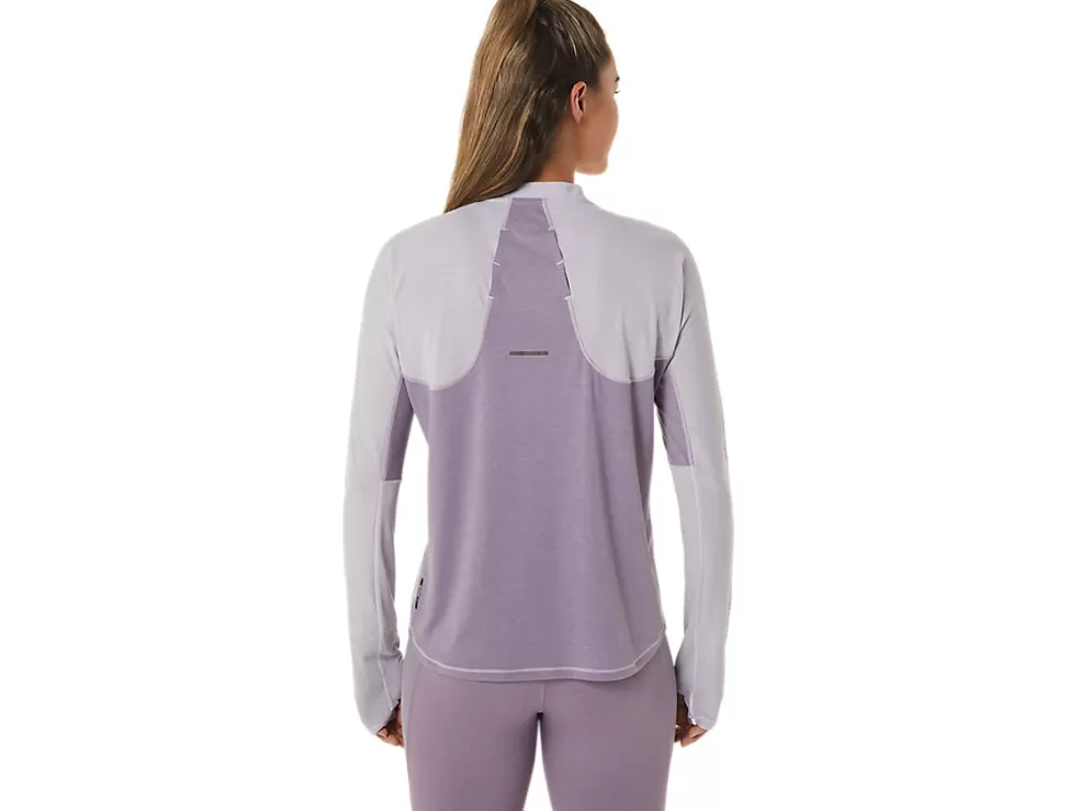 New ASICS METARUN 1/2 ZIP LONG SLEEVE TOP Dusk Violet/Violet Quartz