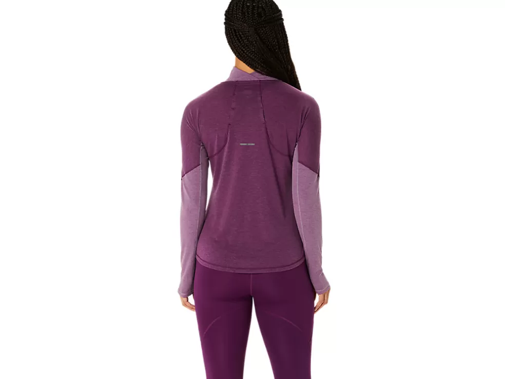 Outlet ASICS METARUN MOCK NECK LONG SLEEVE TOP Deep Mauve