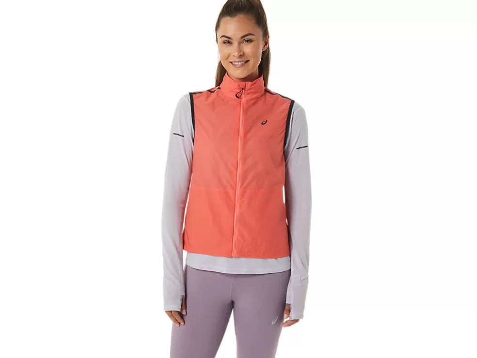 Sale ASICS METARUN PACKABLE VEST Papaya