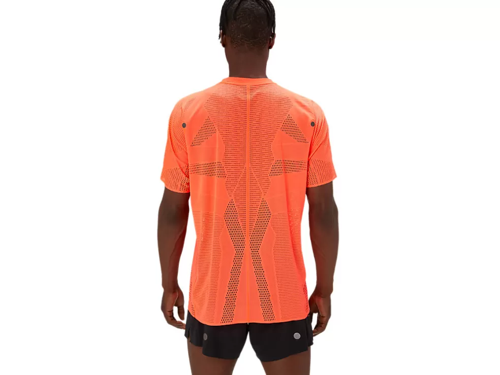 Cheap ASICS METARUN SHORT SLEEVE TOP Sunrise Red