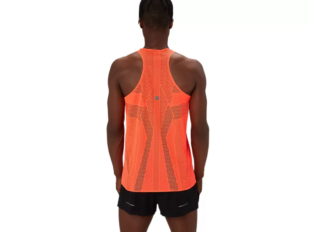 Discount ASICS METARUN SINGLET Sunrise Red