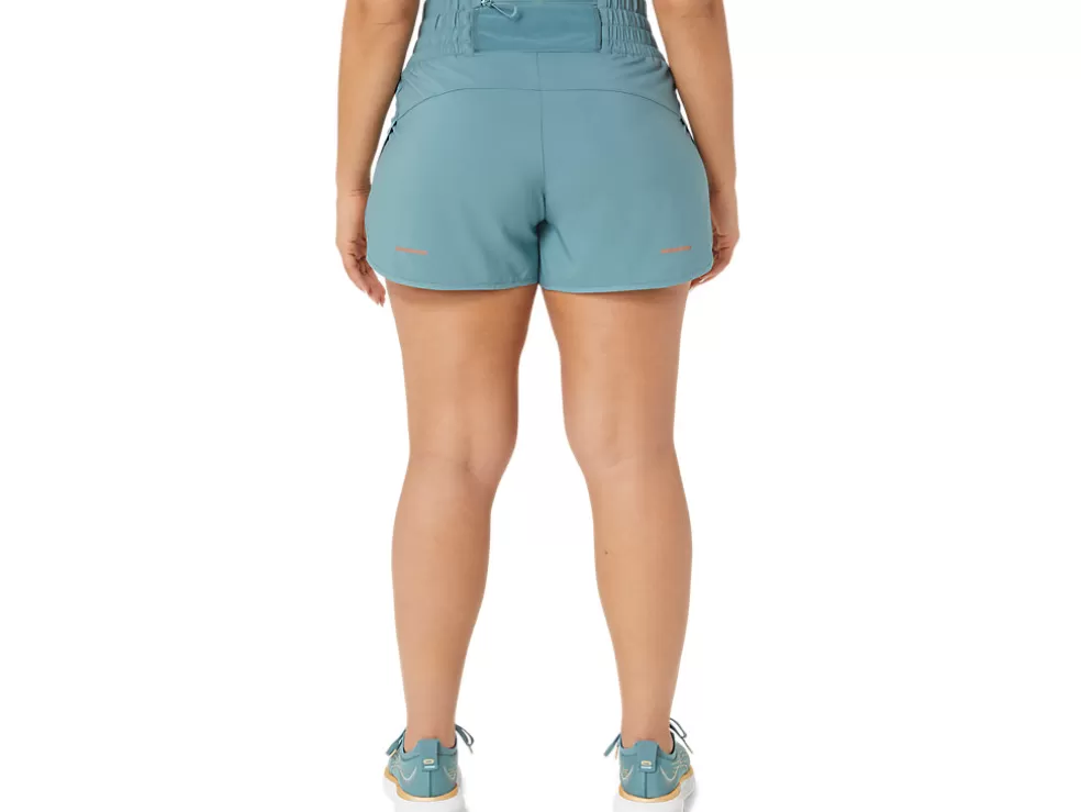 Hot ASICS NAGINO 4IN RUN SHORT Foggy Teal