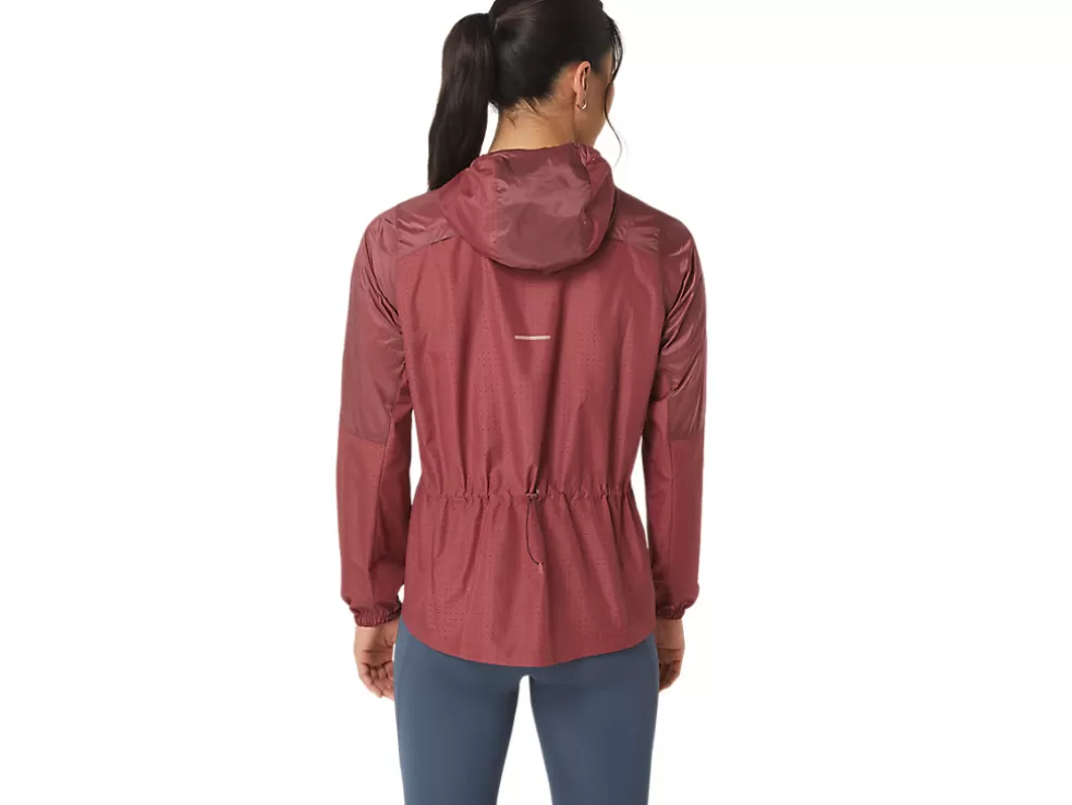 Cheap ASICS NAGINO PACKABLE RUN JACKET Brisket Red