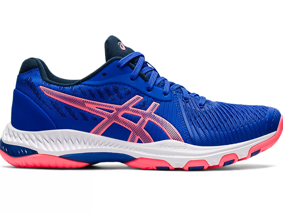 Flash Sale ASICS NETBURNER BALLISTIC FF 2 Lapis Lazuli Blue/Blazing Coral