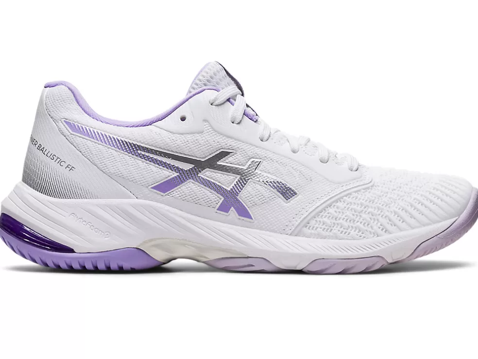 Shop ASICS NETBURNER BALLISTIC FF 3 White/Digital Violet