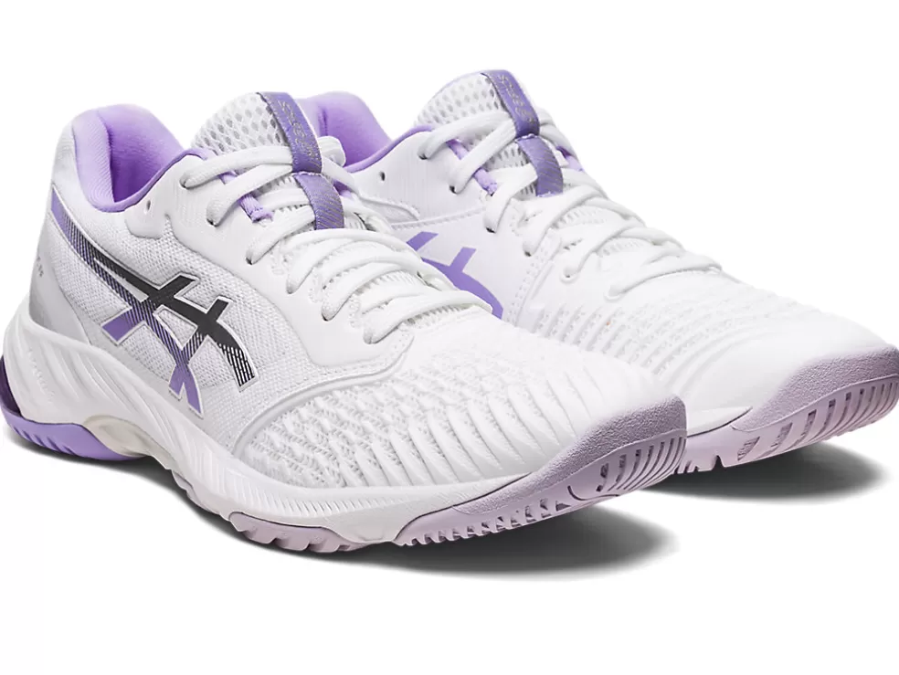 Shop ASICS NETBURNER BALLISTIC FF 3 White/Digital Violet