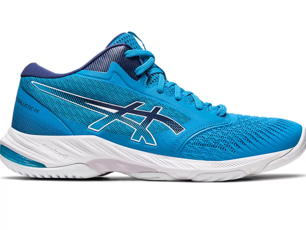 Shop ASICS NETBURNER BALLISTIC FF MT 3 Island Blue/Indigo Blue