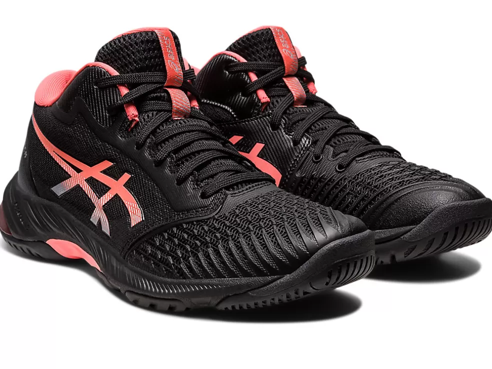 Discount ASICS NETBURNER BALLISTIC FF MT 3 Black/Papaya