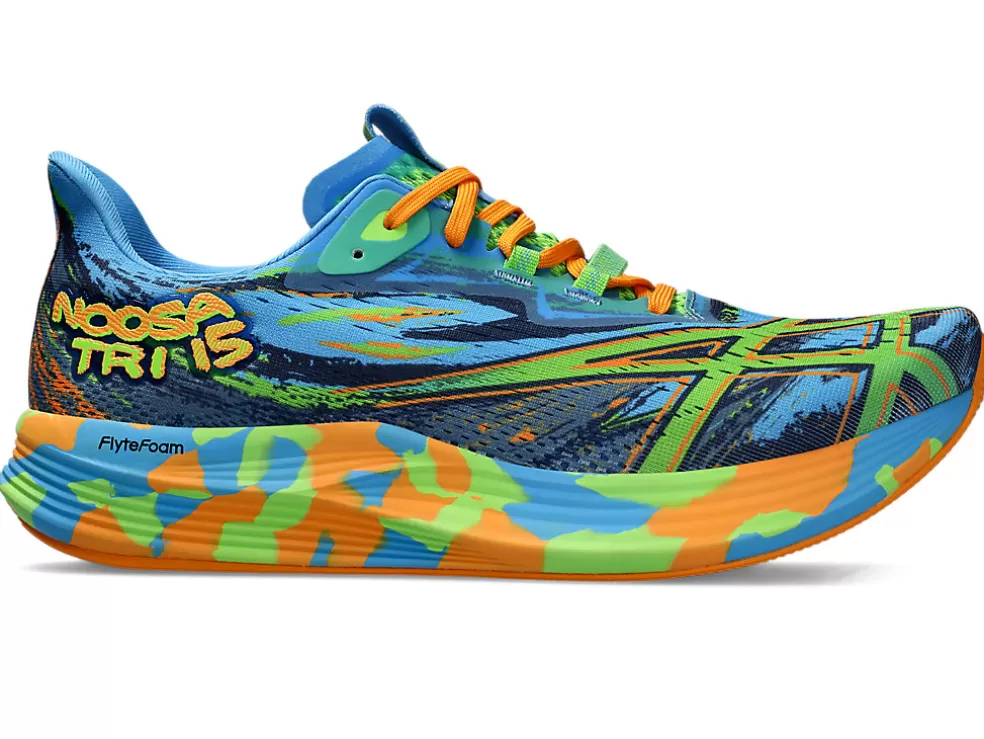 Outlet ASICS NOOSA TRI 15 Waterscape/Electric Lime