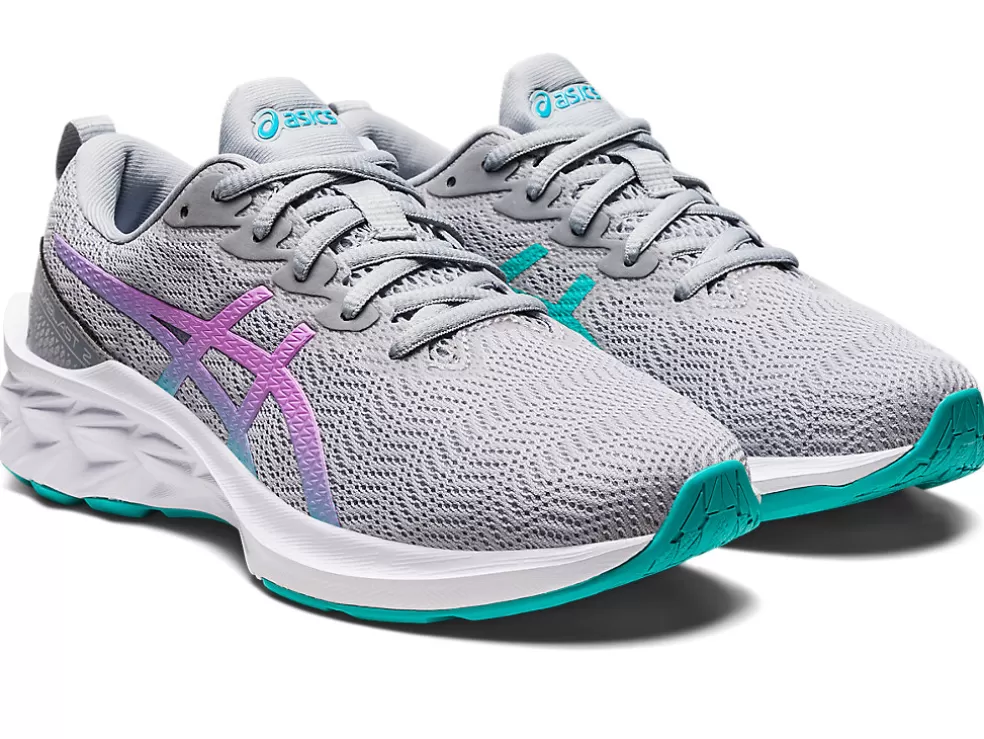 Outlet ASICS NOVABLAST 2 GRADE SCHOOL Piedmont Grey/Lavender Glow