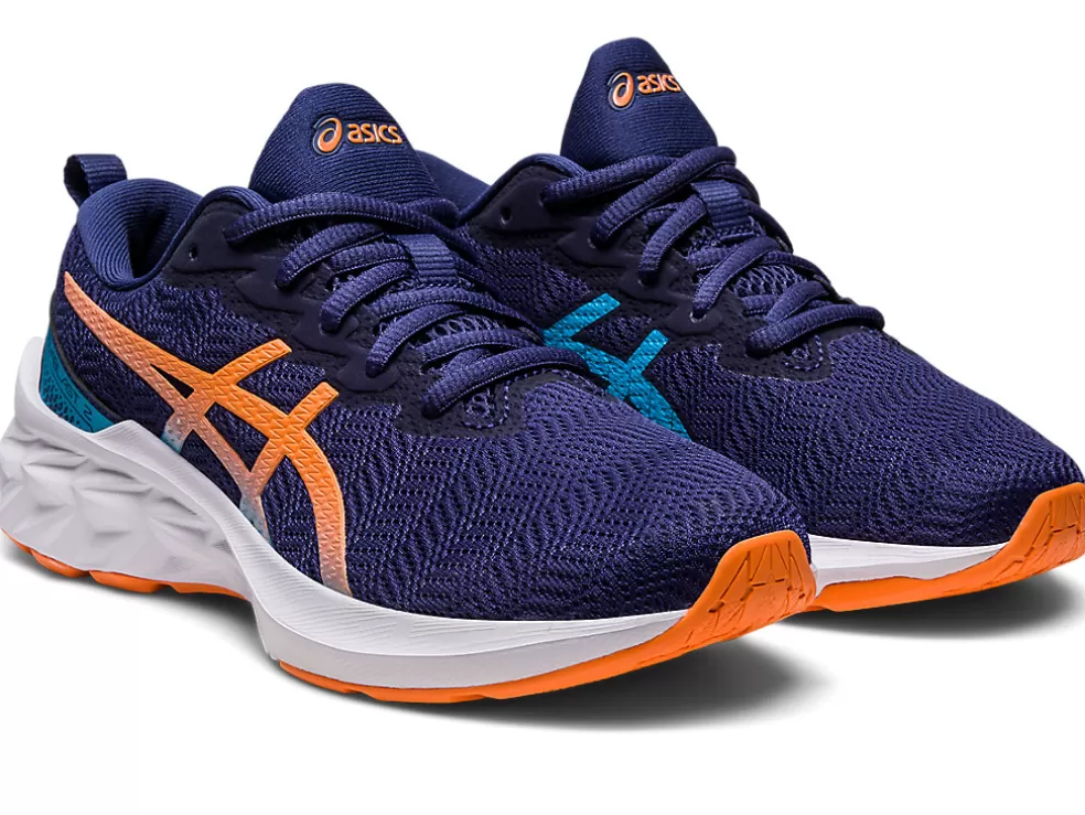 Store ASICS NOVABLAST 2 GRADE SCHOOL Indigo Blue/Sun Peach