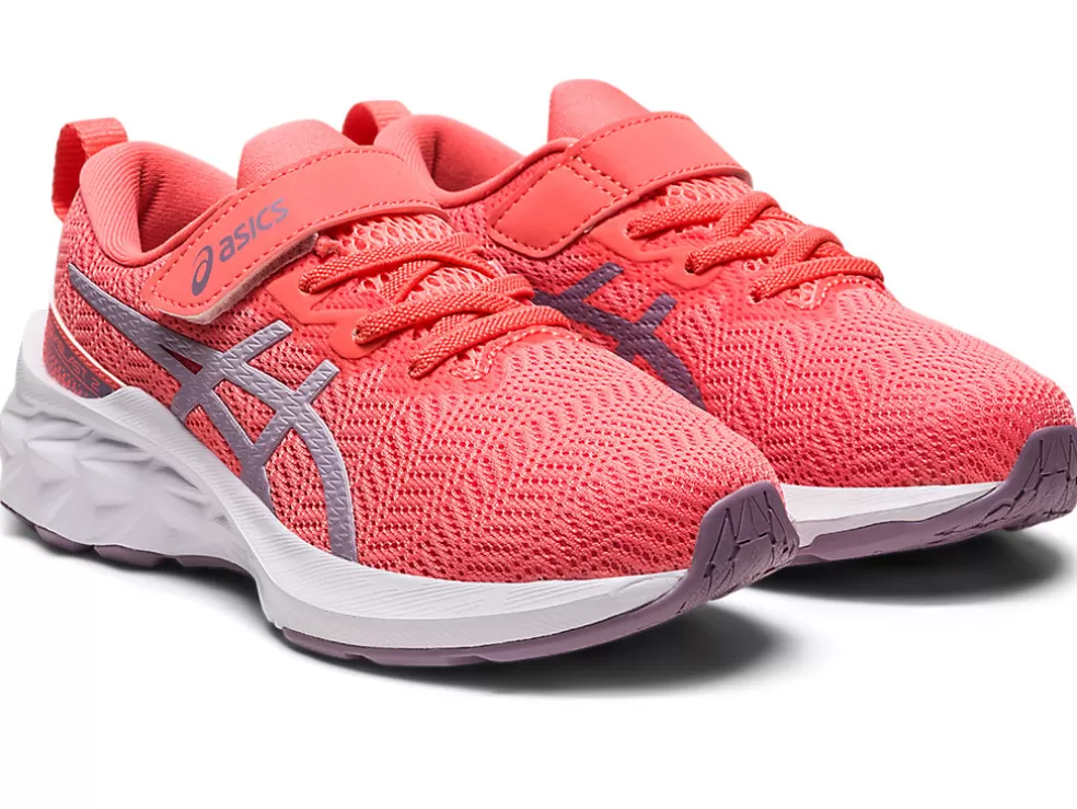 New ASICS NOVABLAST 2 PRE-SCHOOL Papaya/Dusk Violet