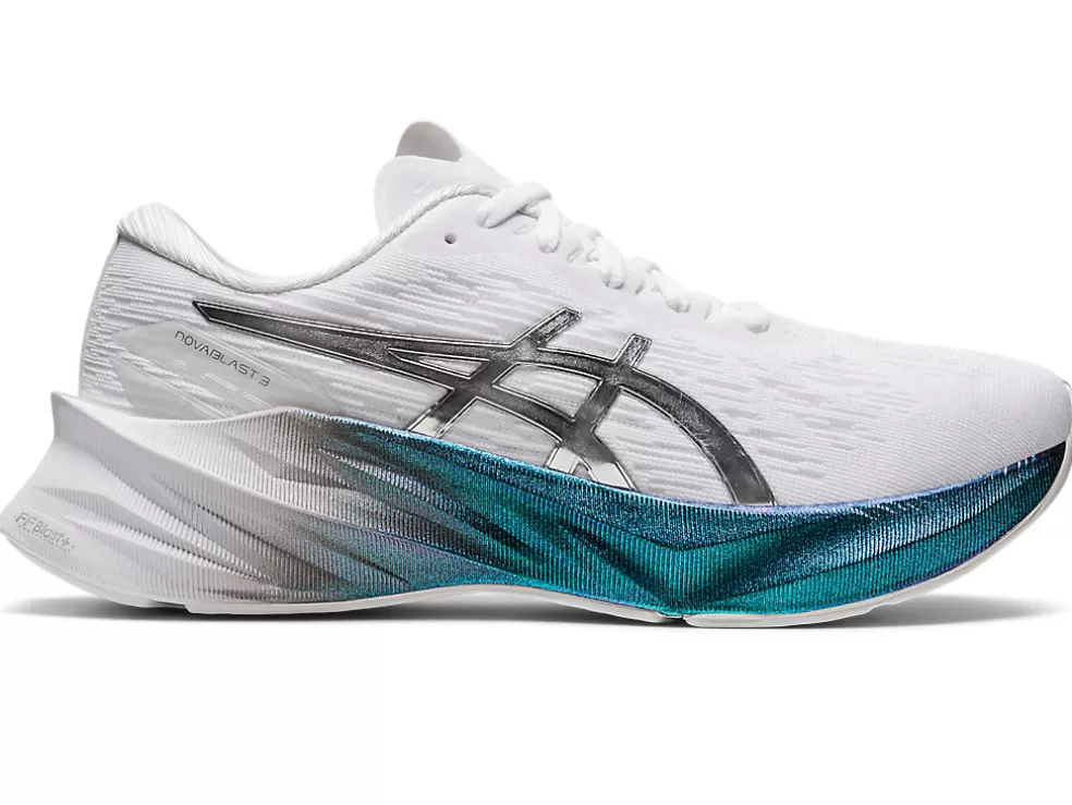 New ASICS NOVABLAST 3 PLATINUM White/Pure Silver