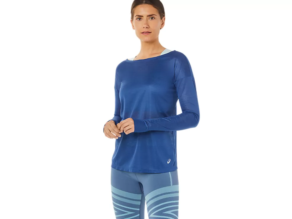 Store ASICS OPEN BACK LONG SLEEVE TOP Grand Shark