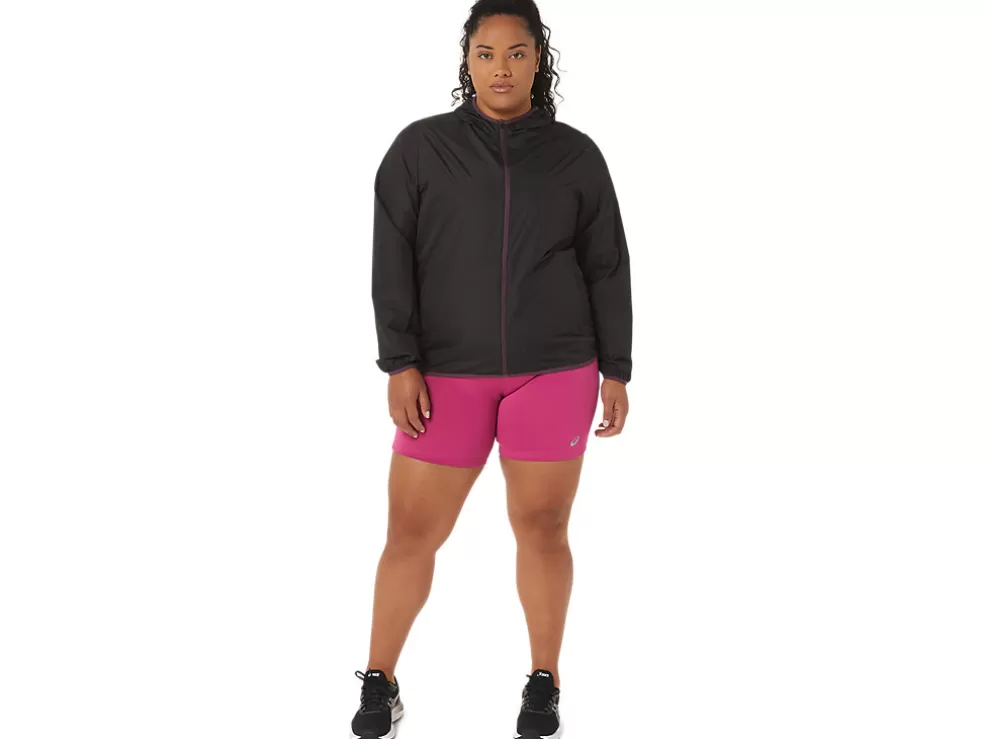 Store ASICS PACKABLE JACKET Performance Black/Deep Plum