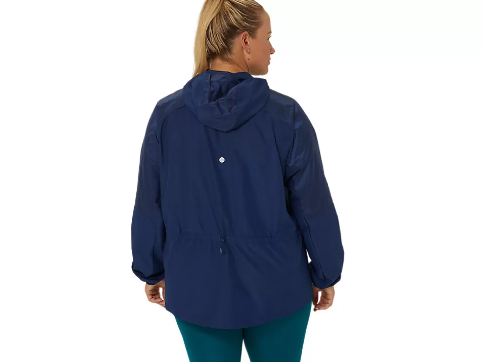 Cheap ASICS PACKABLE RUN JACKET Blue Expanse