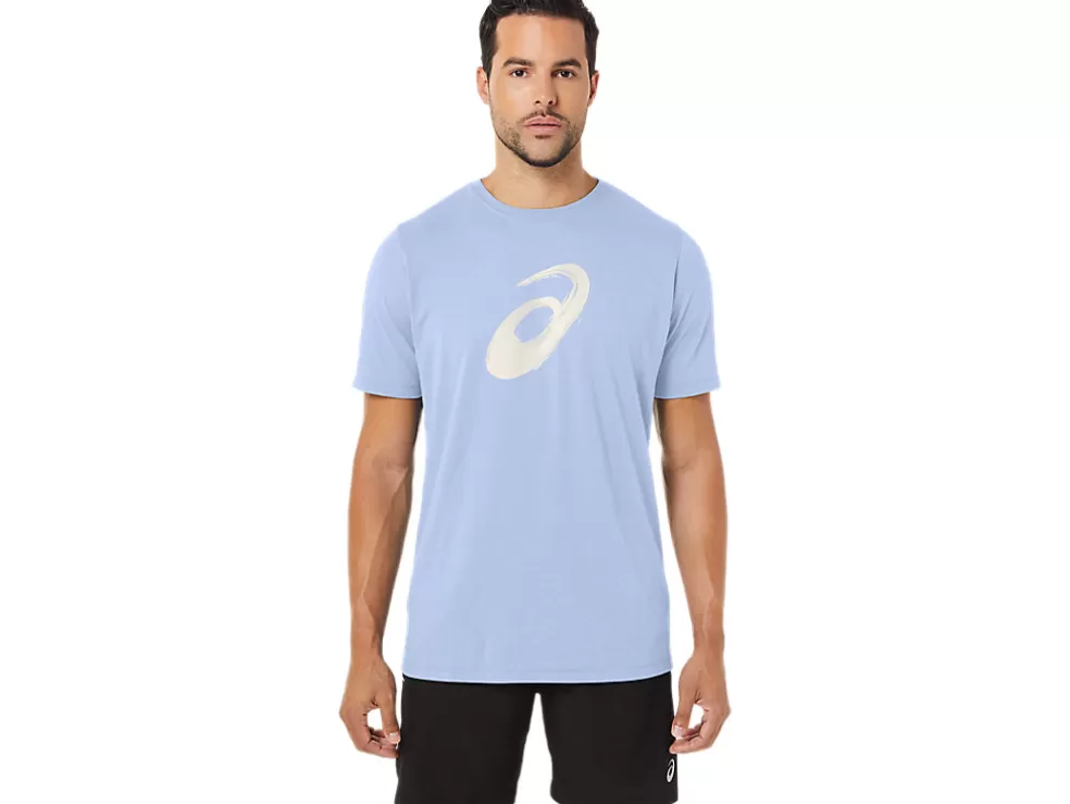 Clearance ASICS PAINTBRUSH SHORT SLEEVE TEE Soft Sky