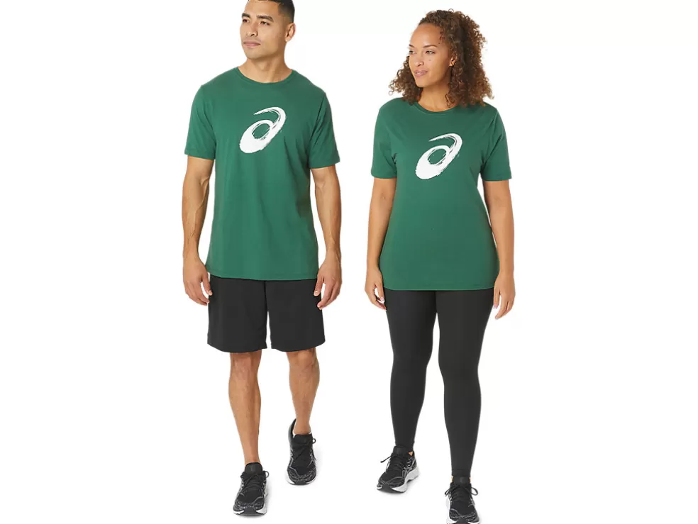 Best Sale ASICS PAINTBRUSH SHORT SLEEVE TEE Hunter Green