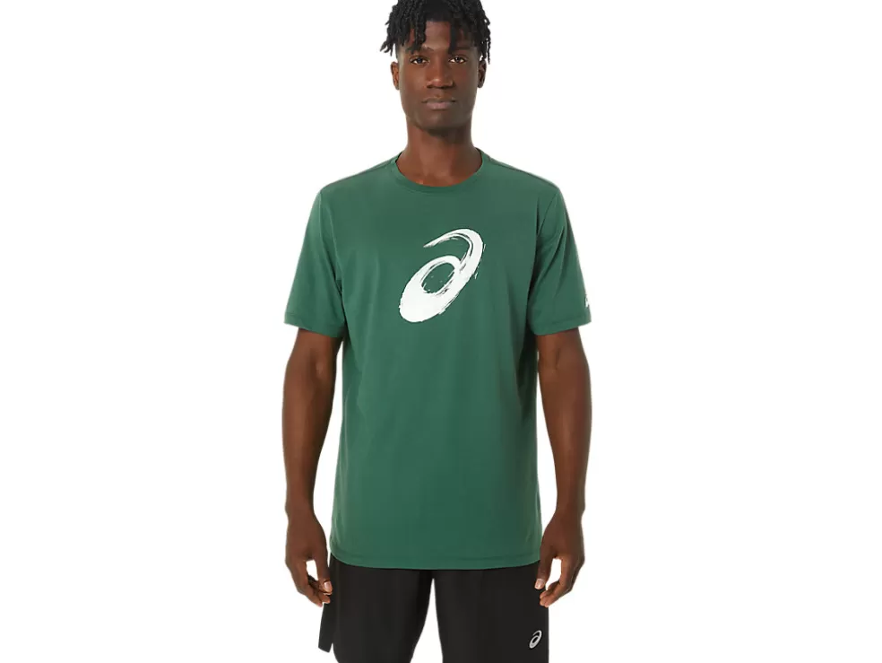 Best Sale ASICS PAINTBRUSH SHORT SLEEVE TEE Hunter Green