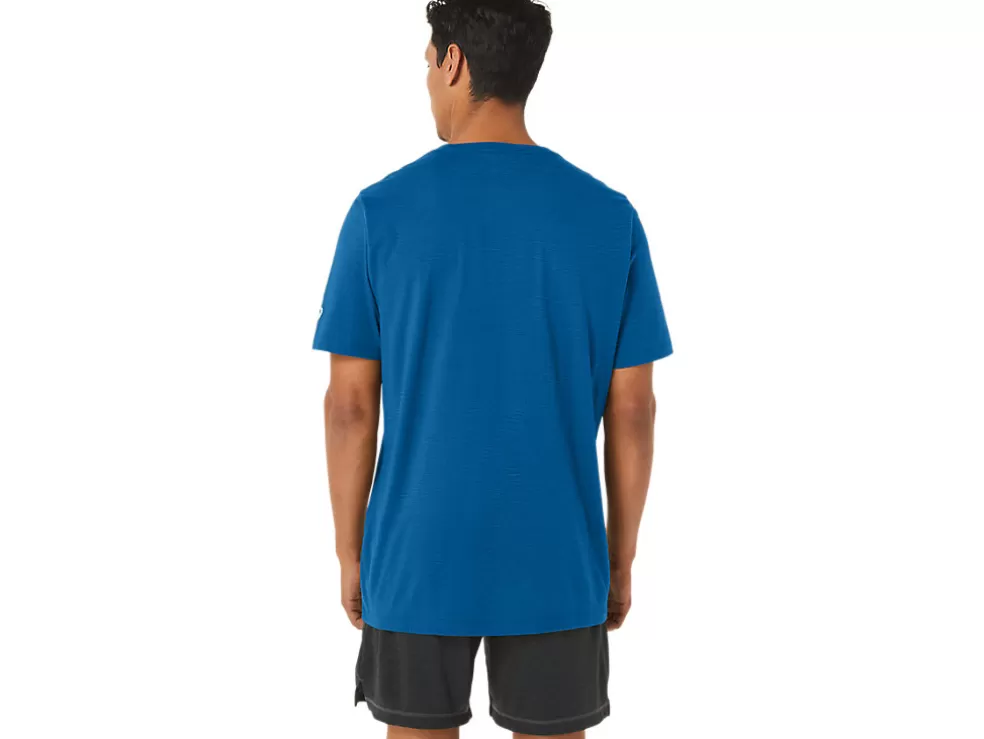 Outlet ASICS PAINTBRUSH SHORT SLEEVE TEE Lake Drive Heather