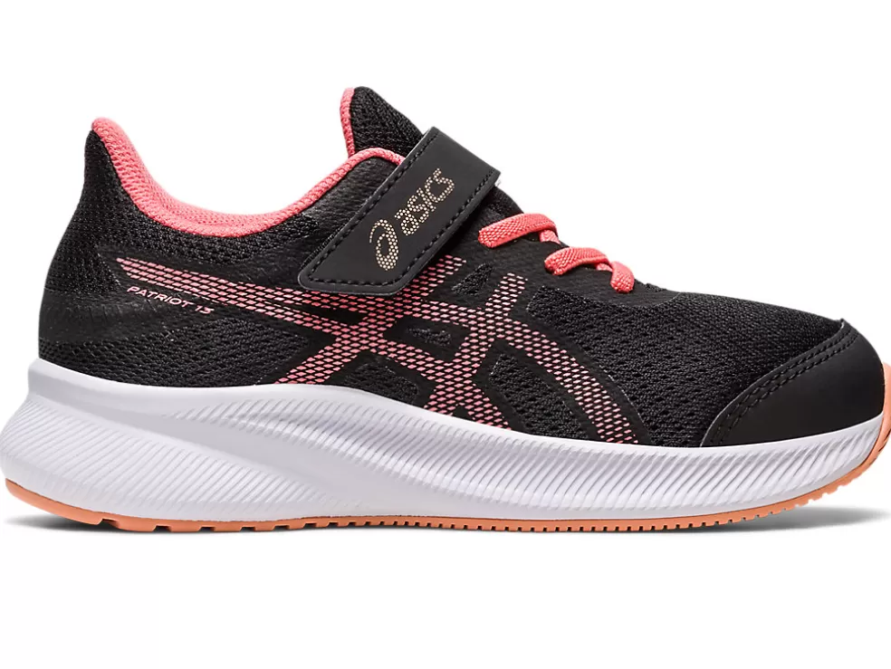 New ASICS PATRIOT 13 PRE-SCHOOL Black/Papaya