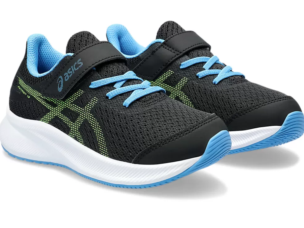 Online ASICS PATRIOT 13 PRE-SCHOOL Black/Electric Lime