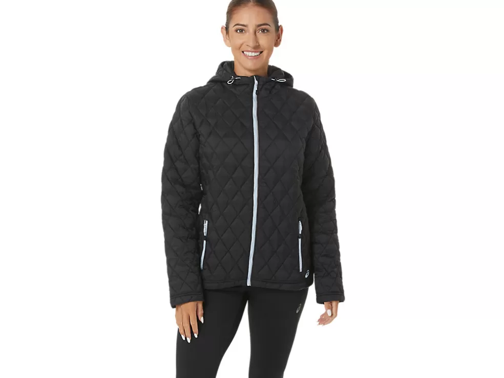 Discount ASICS PERFORMANCE INSULATED JACKET Performance Black/Soft Sky